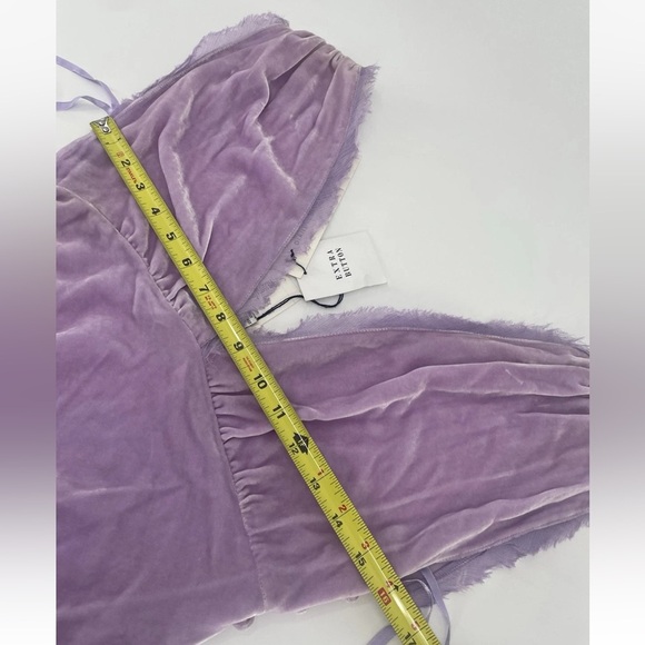 Vintage Diane Von Furstenberg Velvet Midi Dress Short Sleeve 90s Slip Button 6 S - Picture 8 of 10